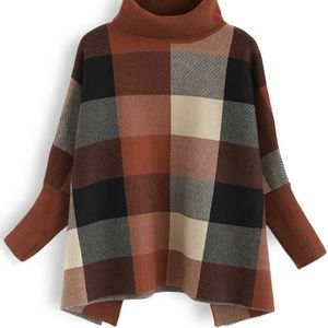 TURTLENECK CAPE SWEATER